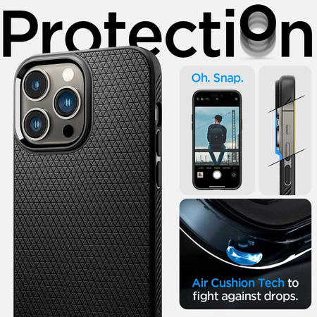 Spigen Liquid Air - Etui do iPhone 14 Pro Max (Czarny) (ACS04813)
