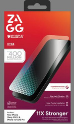ZAGG XTR4 - szkło ochronne z grafenem i filtrem światła niebieskiego do iPhone 16e / 15 / 14 / 13 (200118175)