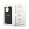 Guess Saffiano MagSafe - Etui iPhone 14 Pro Max (czarny) (GUHMP14XPSAHMCK)