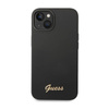 Guess Silicone Vintage - Etui iPhone 14 Plus (czarny) (GUHCP14MSLSMK)