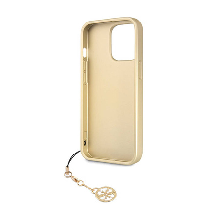 Guess 4G Charms Collection - Etui iPhone 14 Pro (szary) (GUHCP14LGF4GGR)