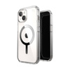 Speck Presidio Perfect-Clear MagSafe - Etui iPhone 16e / iPhone 15 / iPhone 14 / iPhone 13 (Clear / Chrome Finish / Serene Silver) (150553-3240)