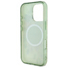 Guess IML Flower & Tonal Circle MagSafe - Etui iPhone 16 Pro (zielony) (GUHMP16LHFWBDCEN)