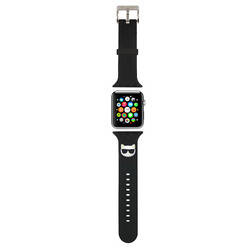 Karl Lagerfeld Silicone Choupette Head – Pasek do Apple Watch 42/44/45 mm (czarny) (KLAWLSLCK)
