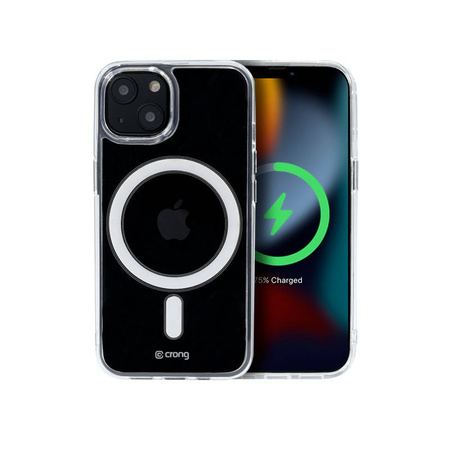 Crong Clear MAG Cover - Etui iPhone 13 mini MagSafe (przezroczysty) (CRG-CLRM-IP1354-TRS)