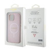 Guess Saffiano MagSafe - Etui iPhone 15 Plus (różowy) (GUHMP15MPSAHMCP)