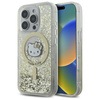 Hello Kitty Liquid Glitter Fever MagSafe - Etui iPhone 16 Pro Max (biały / złoty) (HKHMP16XLGDIH)