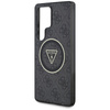 Guess 4G Glitter Triangle Buttons MagSafe - Etui do Samsung Galaxy S25 Ultra (czarny) (GUHMS25LHG4PRTGK)
