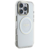 Guess IML Metal Colored Circle Classic Logo MagSafe - Etui do iPhone 16 Pro (biały) (GUHMP16LHTDRCEDH)
