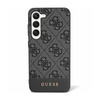 Guess 4G Bottom Stripe Metal Logo Collection - Etui Samsung Galaxy S24+ (czarny) (GUHCS24MG4GLGR)
