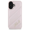 Karl Lagerfeld Quilted Signature - Etui iPhone 16 (różowy) (KLHCP16SPQDSMGP)
