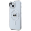 Karl Lagerfeld IML Metal Karl Head MagSafe - Etui do iPhone 15 (biały) (KLHMP15SHLSKIH)