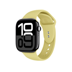 Crong Liquid - Pasek do Apple Watch 38/40/41/42mm (słomkowy) (CRG40LQBCTR)