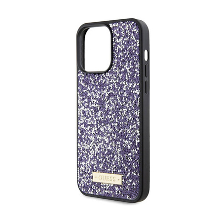 Guess Rhinestone Metal Logo - Etui iPhone 15 Pro (różowy) (GUHCP15LPFGSBSP)
