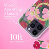 Rifle Paper Clear MagSafe - Etui iPhone 14 Pro zdobione złotem (Rose Garden) (RP049234)