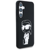 Karl Lagerfeld Silicone Graffiti Ikonik Printed Logo MagSafe - Etui Samsung Galaxy S25 (czarny) (KLHMS25SPNYKGRTK)