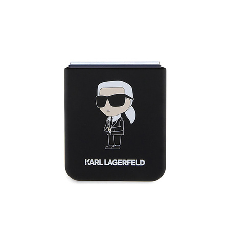 Karl Lagerfeld Silicone Ikonik - Etui Samsung Z Flip 5 (czarny) (KLHCZF5SNIKBCK)