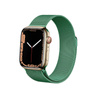 Crong Milano Steel – Pasek ze stali nierdzewnej do Apple Watch 44/45/46/49 mm (zielony) (CRG-44MST-GRN)