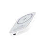 Crong MagSpot Power Bank - Bezprzewodowy power bank ultra slim z MagSafe 5000mAh, USB-C 20W PD (biały) (CRGMSPB5K1WHT)