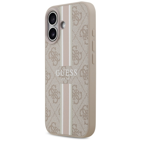 Guess 4G Printed Stripes MagSafe - Etui iPhone 17 (różowy) (GUHMP17SP4RPSP)