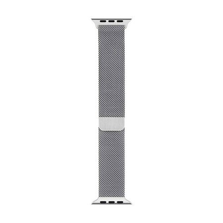 Crong Milano Steel - Pasek ze stali nierdzewnej do Apple Watch 38/40/41/42 mm (srebrny) (CRG-40MST-SLV)