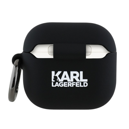 Karl Lagerfeld Silicone Choupette Head 3D - Etui AirPods 4 (czarny) (KLA4RUNCHK)
