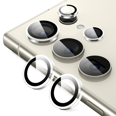 Crong Lens Ring - Szkło hartowane na obiektyw aparatu Samsung Galaxy S24 Ultra (przezroczysty) (CRG-LRSGS24U-CLR)