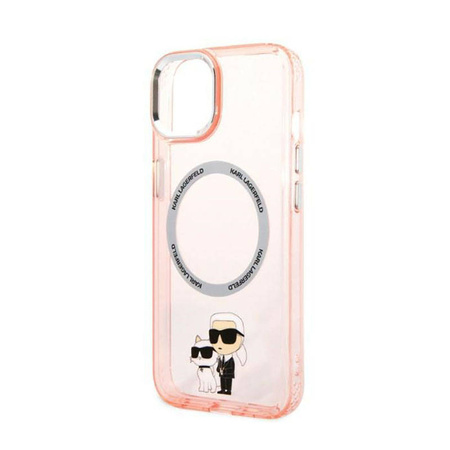 Karl Lagerfeld IML NFT Karl & Choupette MagSafe - Etui iPhone 14 Plus (różowy) (KLHMP14MHNKCIP)