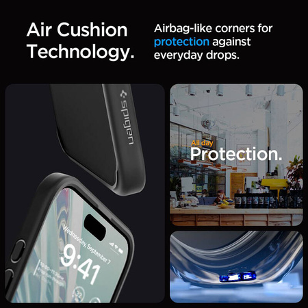 Spigen Ultra Hybrid - Etui do iPhone 15 Pro (Matte Black) (ACS06713)
