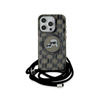 Karl Lagerfeld IML Crossbody Monogram Karl & Choupette Head MagSafe - Etui iPhone 15 Pro Max (czarny) (KLHMP15XHCKCKLCK)