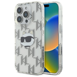 Karl Lagerfeld IML Choupette Head Electroplated - Etui iPhone 16 Pro (przezroczysty) (KLHCP16LHKLPCHT)