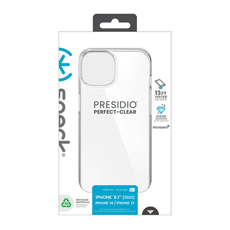 Speck Presidio Perfect-Clear - Etui iPhone 16e / iPhone 15 / iPhone 14 / iPhone 13 (Clear) (150440-5085)