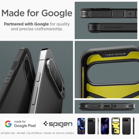 Spigen Tough Armor - Etui do Google Pixel 9 Pro XL (Czarny) (ACS07726)