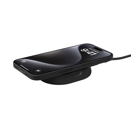 Belkin Składana magnetyczna ładowarka Qi2 zasilacz - czarna (WIA008VFBK)