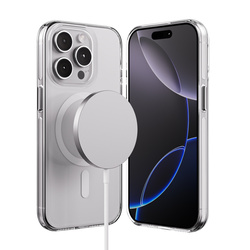Crong Clear MAG Pro - Etui iPhone 15 Pro MagSafe (przezroczysty) (CRGCLRMPIP1561PWHT)