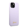 Guess Silicone Vintage - Etui iPhone 14 (fioletowy) (GUHCP14SSLSMU)