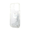 Karl Lagerfeld Liquid Glitter NFT Choupette Head - Etui iPhone 14 Pro Max (srebrny) (KLHCP14XLNCHCS)