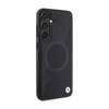 BMW Leather Half Textured & Circle MagSafe - Etui Samsung Galaxy S24 (czarny) (BMHMS24S23RTPK)