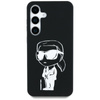 Karl Lagerfeld Silicone Graffiti Ikonik Printed Logo MagSafe - Etui Samsung Galaxy S25 (czarny) (KLHMS25SPNYKGRTK)