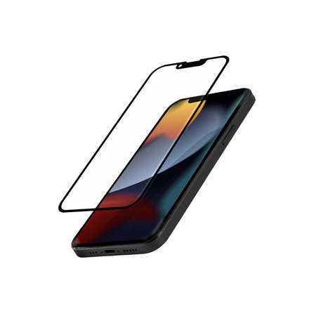 Crong Anti-Bacterial 3D Armour Glass – Szkło hartowane 9H na cały ekran iPhone 13 mini + ramka instalacyjna (CRG-AB3DAG-IP13M)
