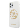 Guess Circle Glitter 4G - Etui iPhone 11 Pro Max (biały) (GUHCN65TPUWHGLG)