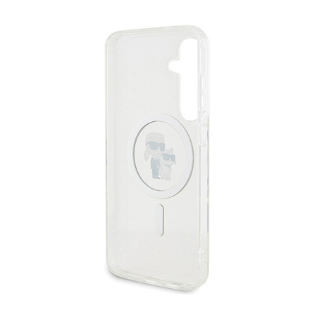 Karl Lagerfeld IML Karl & Choupette MagSafe - Etui Samsung Galaxy S24 (przezroczysty) (KLHMS24SHGKCNOT)