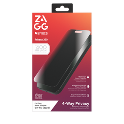 ZAGG InvisibleShield Glass Elite Privacy 360 - szkło prywatyzujące do iPhone 16 Pro Max (4 kierunki) (200114877)