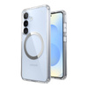 Speck Presidio Perfect-Clear Magnet - Etui Samsung Galaxy S25 / S24 MagSafe (Clear / Chrome Finish / Serene Silver) (150873-3199)