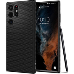 Spigen Liquid Air - Etui do Samsung Galaxy S22 Ultra (Czarny) (ACS03915)