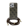 Guess Crossbody Cord 4G Print - Etui iPhone 15 Pro Max (brązowy) (GUHCP15XHC4SEW)