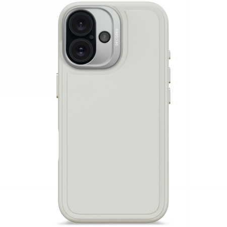 Decoded AntiMicrobial Silicone Stacks Backcover - silikonowa obudowa ochronna do iPhone 16 kompatybilna z MagSafe (stone gray) (D25IPO16BCST9SY)