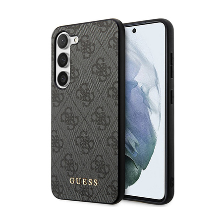Guess 4G Metal Gold Logo - Etui Samsung Galaxy S24+ (czarny) (GUHCS24MG4GFGR)
