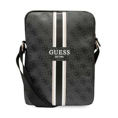 Guess 4G Stripes Tablet Bag - Torba na tablet 10" (Czarny) (GUTB10P4RPSK)