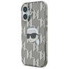 Karl Lagerfeld IML Karl Head Electroplated - Etui iPhone 16 (czarny) (KLHCP16SHKLPKHK)